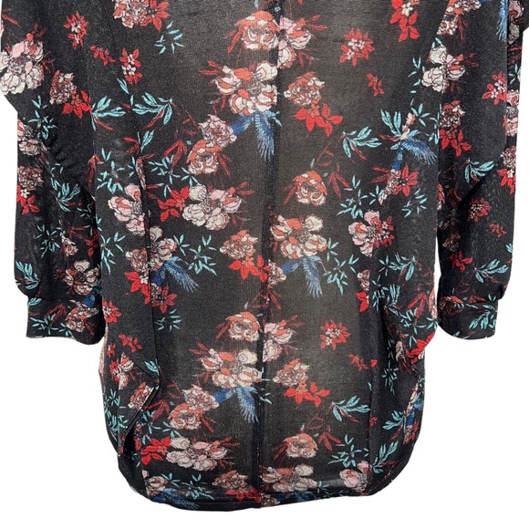Free People Dock Street Red Floral Top Size a extra Small - Picture 4 of 14